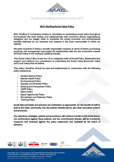 MAC Modern Slavery Policy